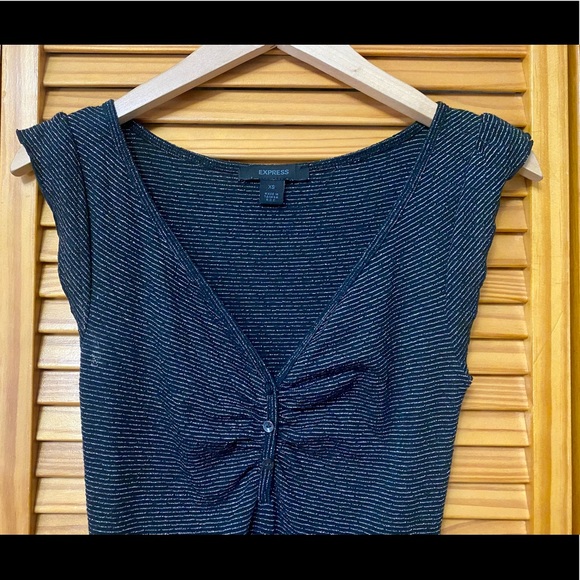 Sparkly Flutter Sleeve Top - Picture 2 of 3